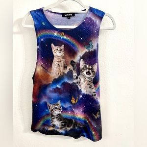 Workshop Cats and Butterflies Tank Top